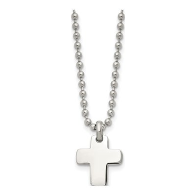 Stainless Steel Cross Pendant Necklace