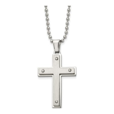 Stainless Steel Cross Pendant Necklace