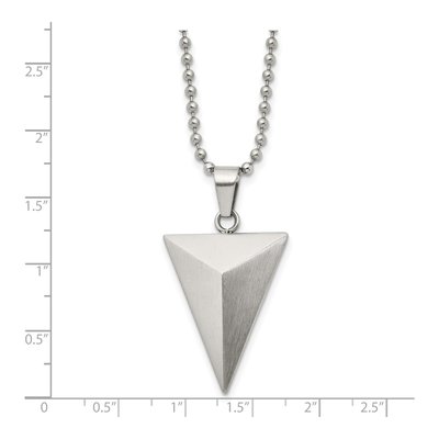 Stainless Steel Triangle Pendant Necklace – view 4