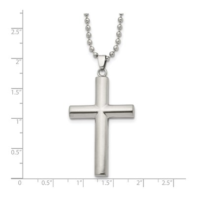 Stainless Steel Cross Pendant Necklace – view 4