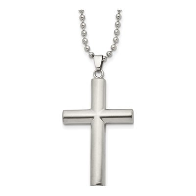 Stainless Steel Cross Pendant Necklace