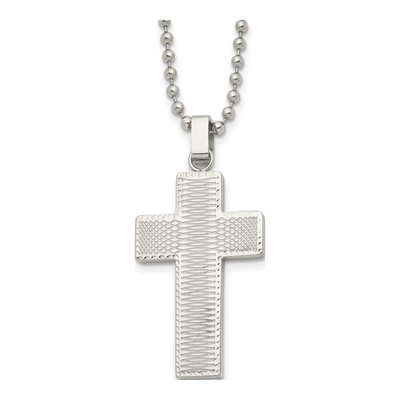 Stainless Steel Cross Pendant Necklace
