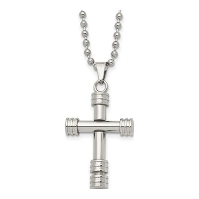 Stainless Steel Cross Pendant Necklace