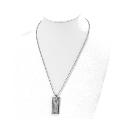 Stainless Steel Dog Tag Pendant Necklace – view 5