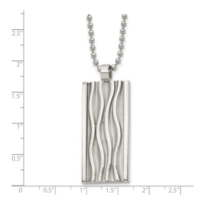 Stainless Steel Dog Tag Pendant Necklace – view 6