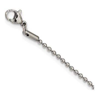 Stainless Steel CZ Cross Pendant Necklace – view 3