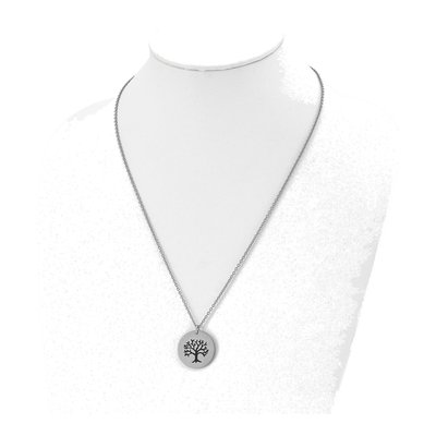 Stainless Steel Family Tree of Life Pendant Necklace – view 5