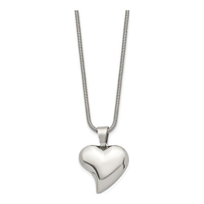 Stainless Steel Heart Pendant Necklace – view 5