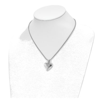 Stainless Steel Heart Pendant Necklace – view 6