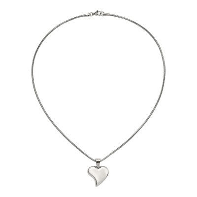 Stainless Steel Heart Pendant Necklace – view 8