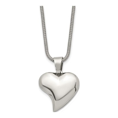 Stainless Steel Heart Pendant Necklace