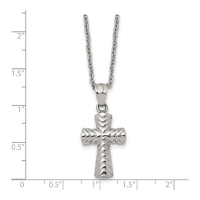 Stainless Steel Cross Pendant Necklace – view 6