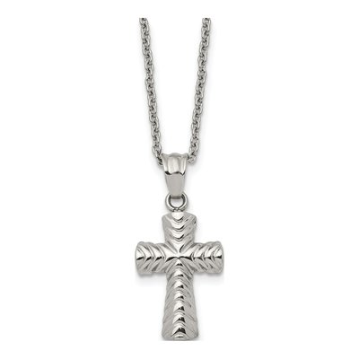 Stainless Steel Cross Pendant Necklace