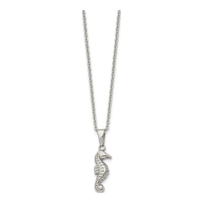 Stainless Steel Seahorse Pendant Necklace – view 4