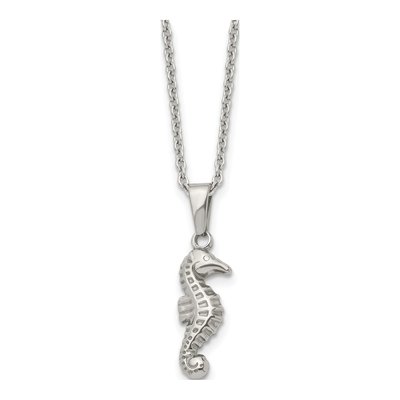 Stainless Steel Seahorse Pendant Necklace