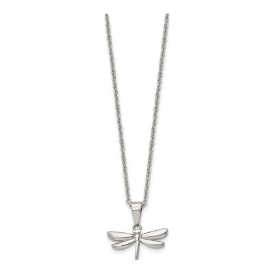 Stainless Steel Dragonfly Pendant Necklace – view 3