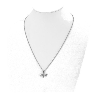 Stainless Steel Dragonfly Pendant Necklace – view 5