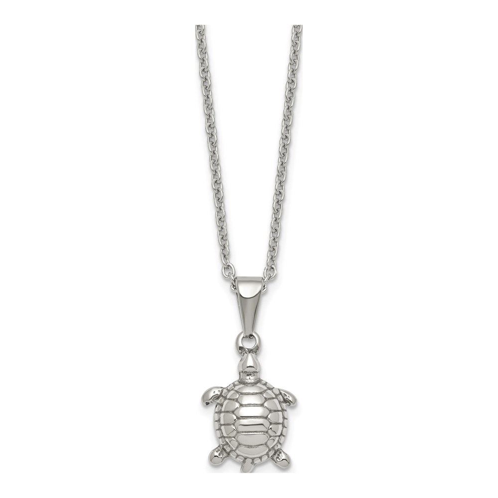 Stainless Steel Turtle Pendant Necklace