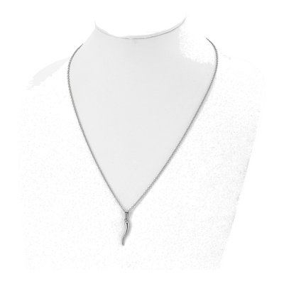 Stainless Steel Horn Pendant Necklace – view 5