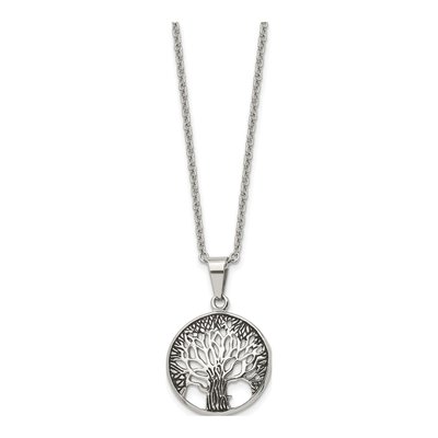 Stainless Steel Tree of Life Pendant Necklace – view 4