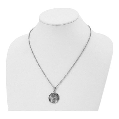 Stainless Steel Tree of Life Pendant Necklace – view 5