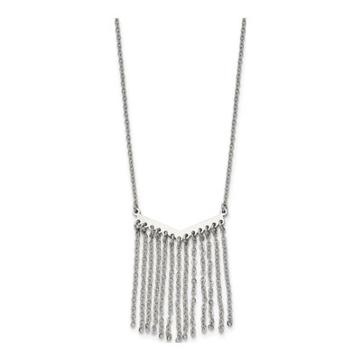 Stainless Steel Multi Dangle Necklace – view 4