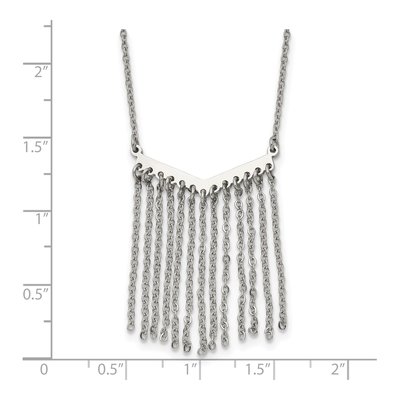 Stainless Steel Multi Dangle Necklace – view 6