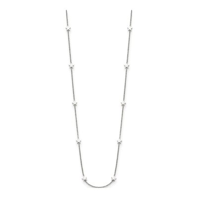 Stainless Steel Star Cable Pendant Necklace – view 3