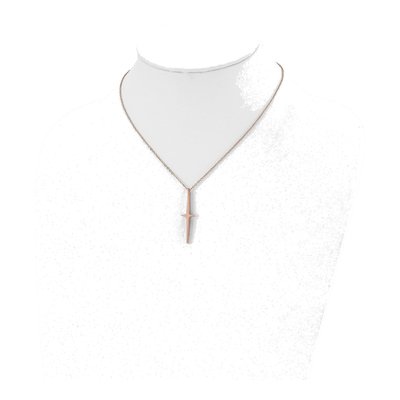 Stainless Steel IP Cross Pendant Necklace – view 5