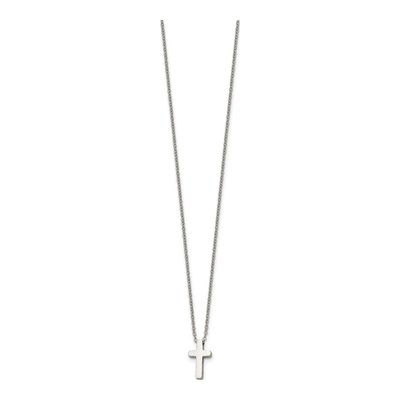 Stainless Steel Cross Pendant Necklace – view 3