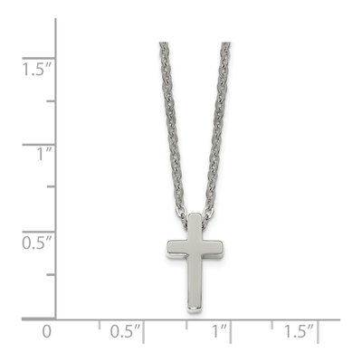 Stainless Steel Cross Pendant Necklace – view 6