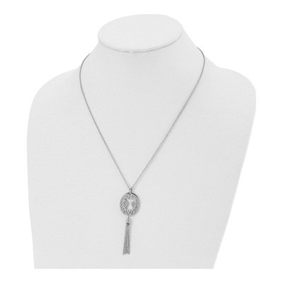 Stainless Steel Angel Tassel Pendant Necklace – view 5