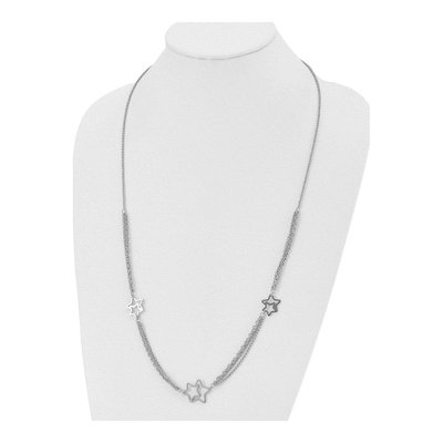 Stainless Steel Star Multi-Strand Pendant Necklace – view 5