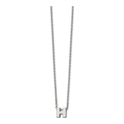 Stainless Steel Letter H Necklace