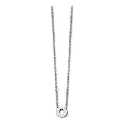 Stainless Steel Letter O Necklace