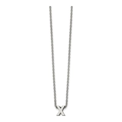 Stainless Steel Letter X Necklace