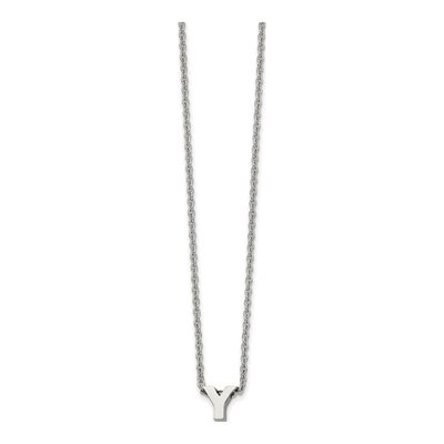 Stainless Steel Letter Y Necklace