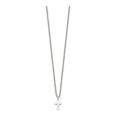 Stainless Steel Cross Pendant Necklace – view 3