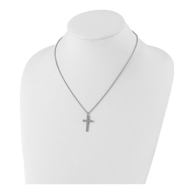 Stainless Steel Cross Pendant Necklace – view 4