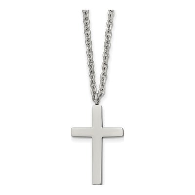 Stainless Steel Cross Pendant Necklace