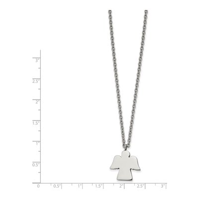 Stainless Steel Angel Pendant Necklace – view 3