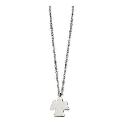 Stainless Steel Angel Pendant Necklace