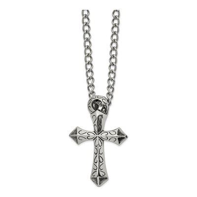 Stainless Steel Cross Pendant Necklace