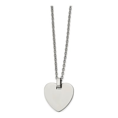 Stainless Steel Heart Pendant Necklace