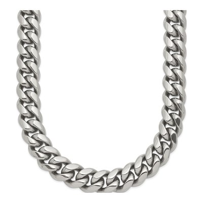 Men's Stainless Steel 10.15mm Curb Chain