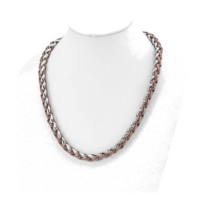 Men's Stainless Steel 10.78mm Brown IP Open Link Chain – view 6