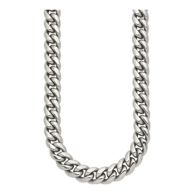 Men's Stainless Steel 11.92mm Curb Chain – view 3