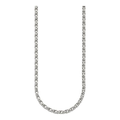 Stainless Steel 3.75mm Fancy Circle Open Link Chain – view 4