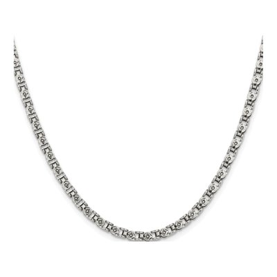 Stainless Steel 3.75mm Fancy Circle Open Link Chain – view 5