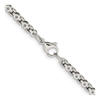 Stainless Steel 3.75mm Fancy Circle Open Link Chain – view 6